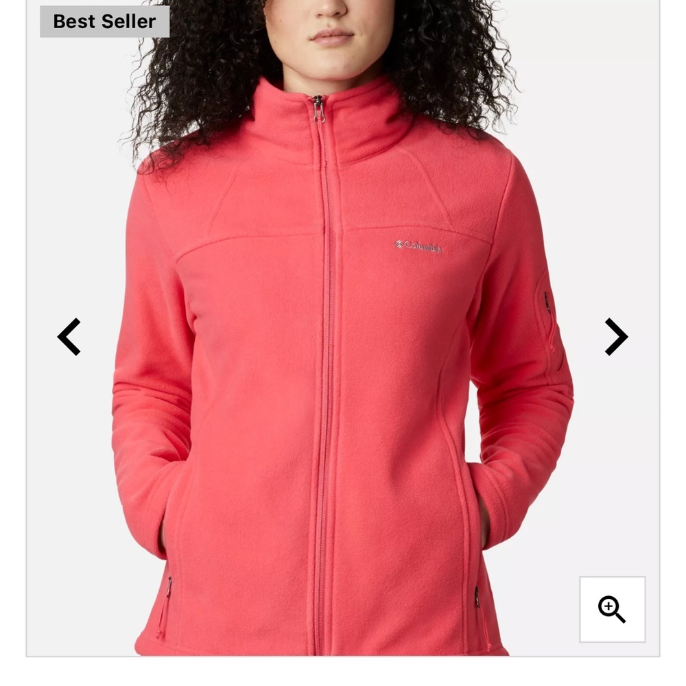 Like New Columbia Hot Pink Fleece Jacket